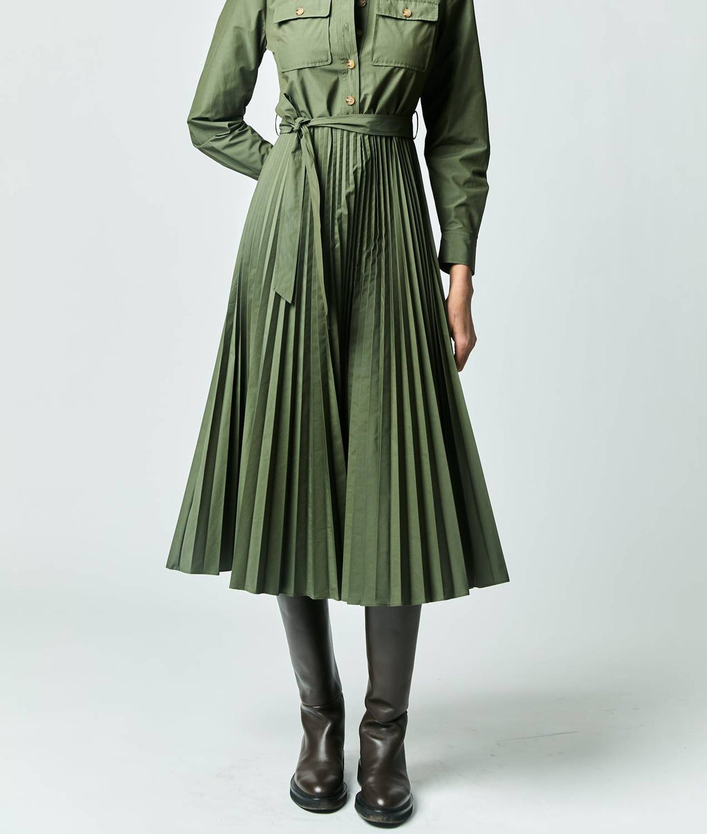 Derek Lam 10 Crosby - Kenza Pleated Shirt Dress