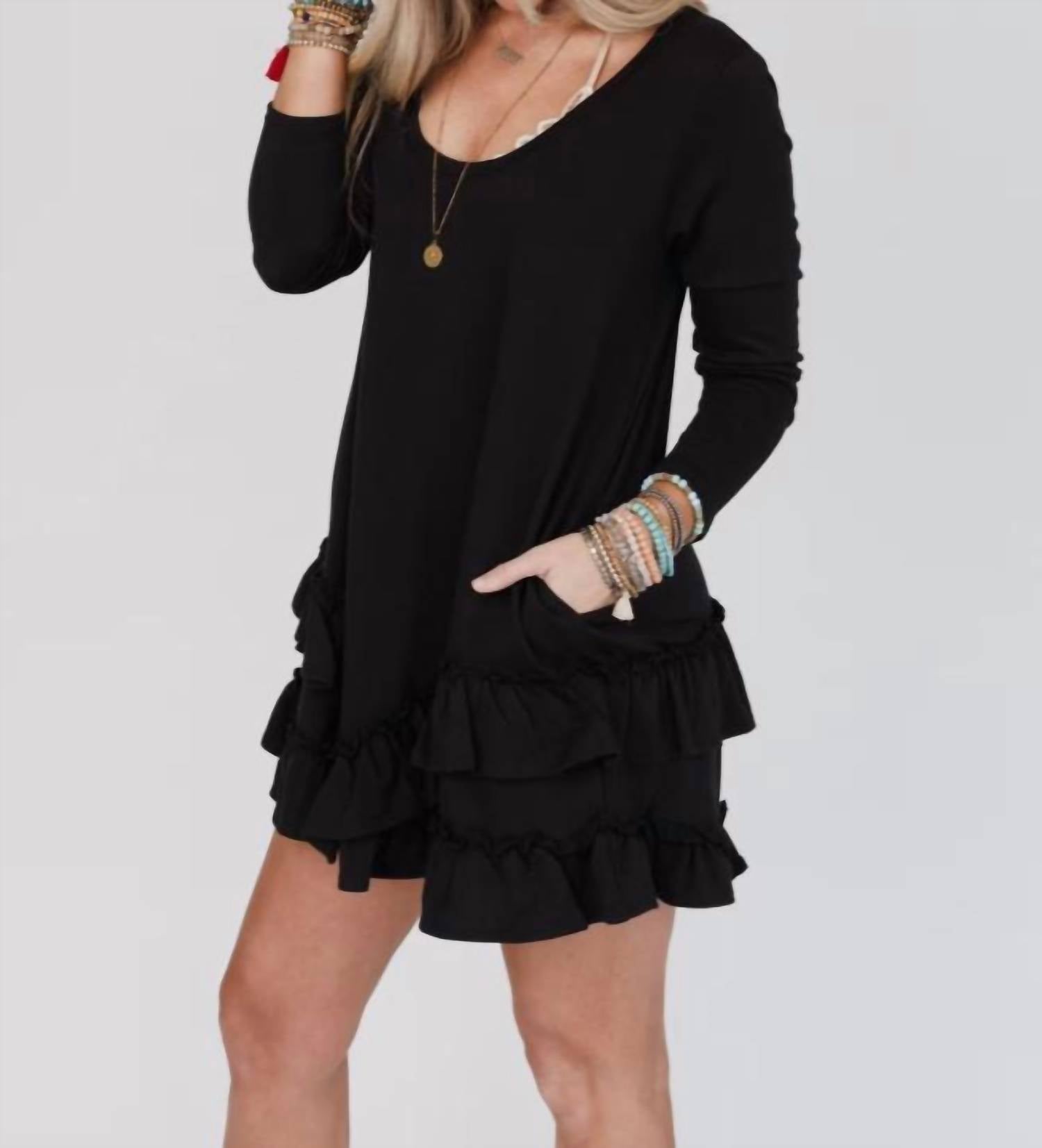 Three Bird Nest - Constance Ruffle Hem Dress