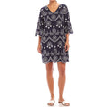 Karen Kane - Flare Sleeve Embroidered Dress