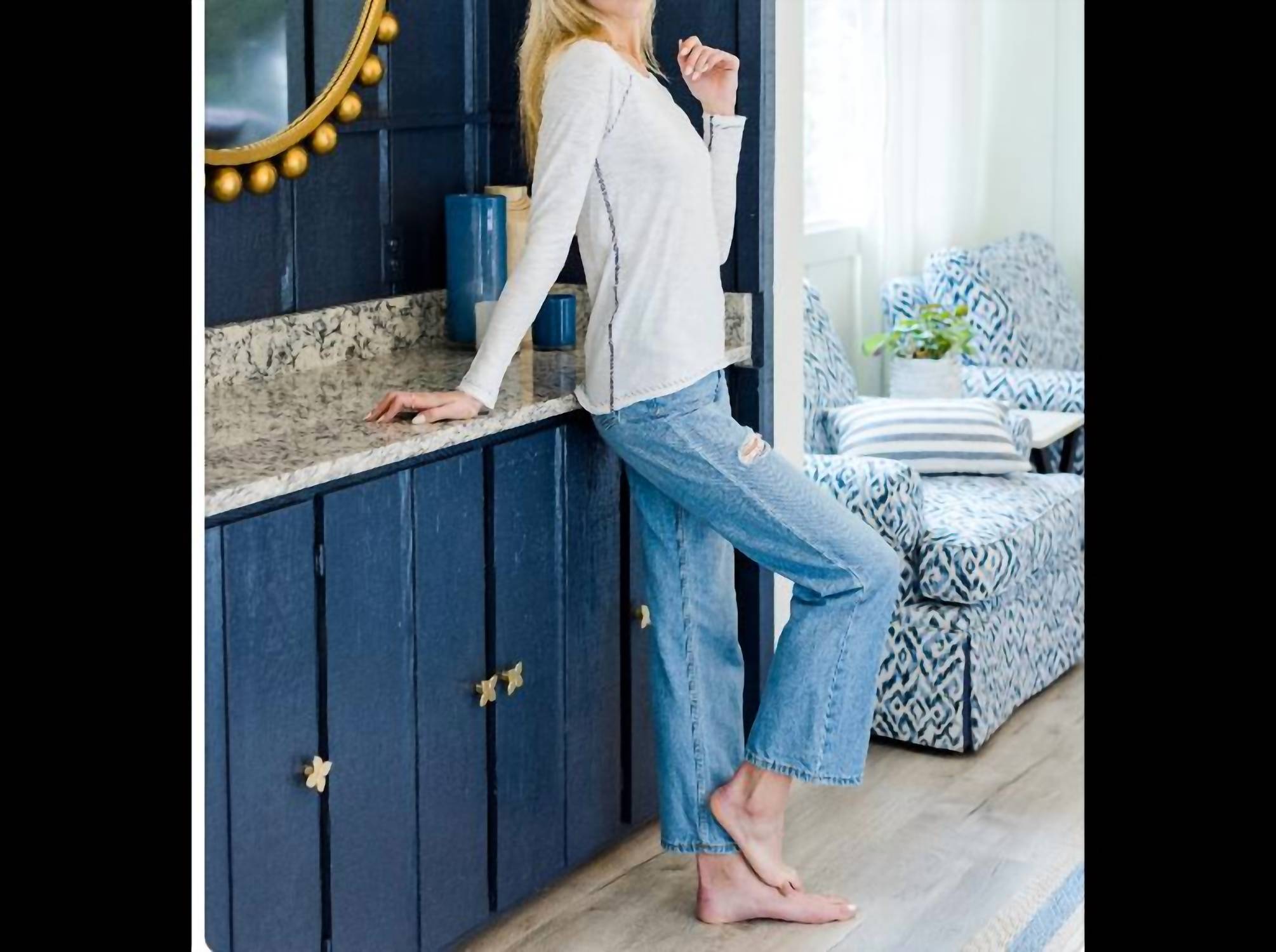 Erin Gray - Raglan Long Sleeve Crew Top
