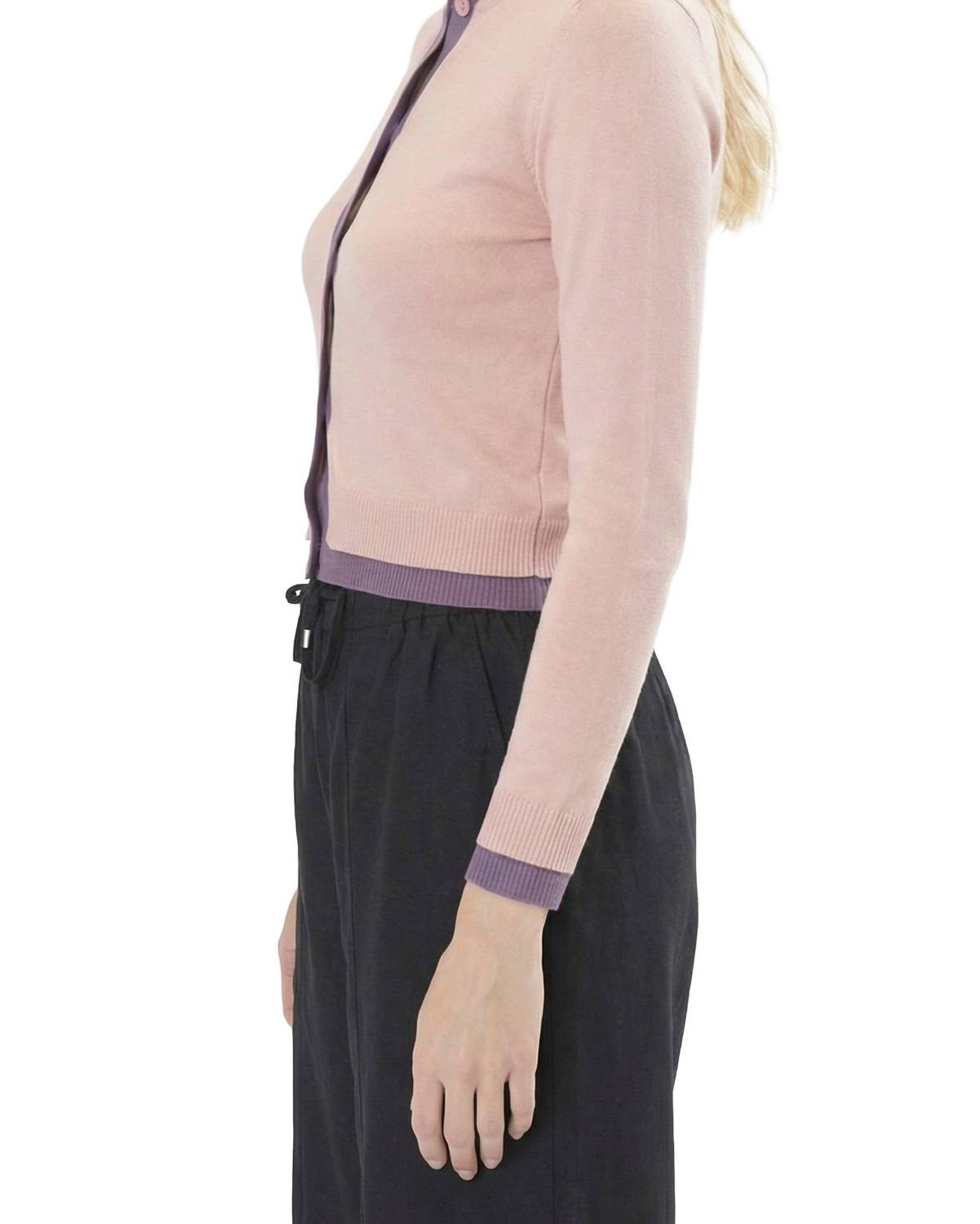 Area Stars - Contrast Trim Cardigan