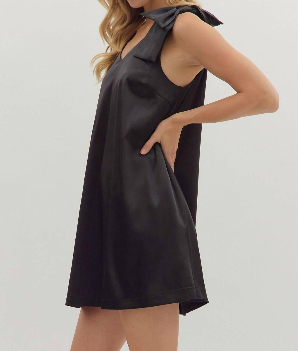 Entro - E Bow Shoulder Mini Dress