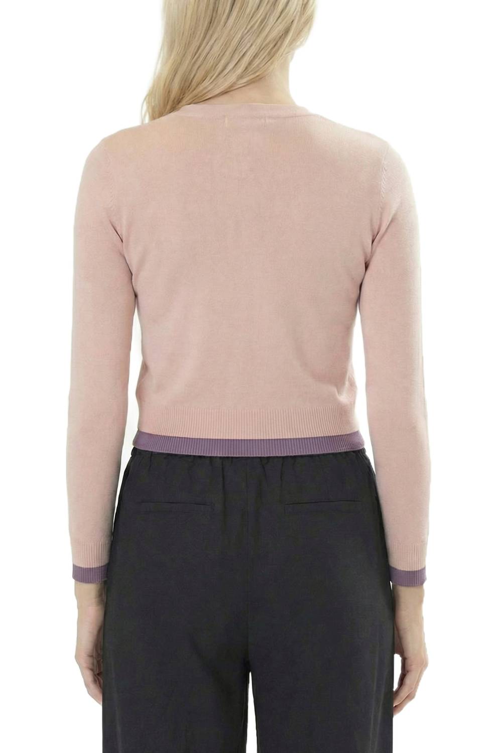 Area Stars - Contrast Trim Cardigan