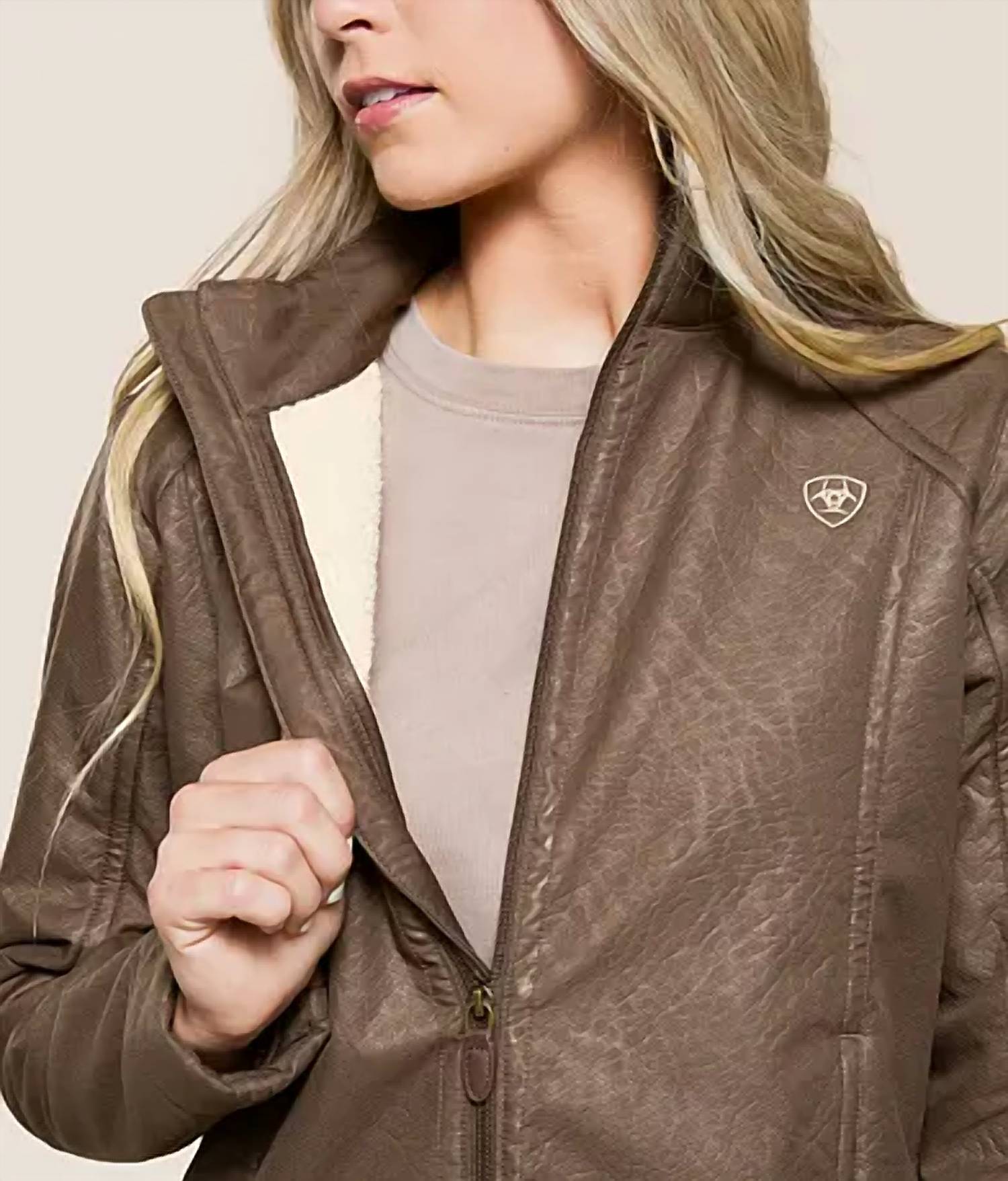 Ariat - Softshell Faux Leather Jacket