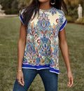 Johnny Was - janie crew neck draped tee
