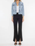 Kancan - Classic Fit Peplum Denim Jacket