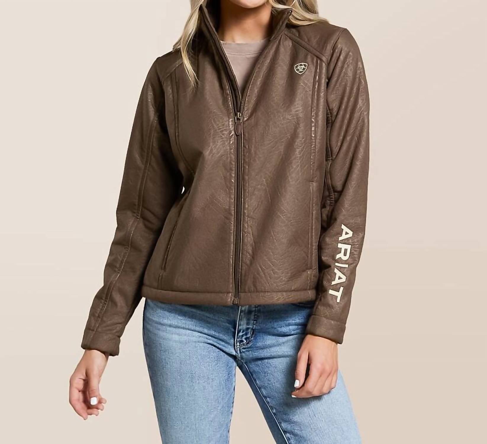 Ariat - Softshell Faux Leather Jacket