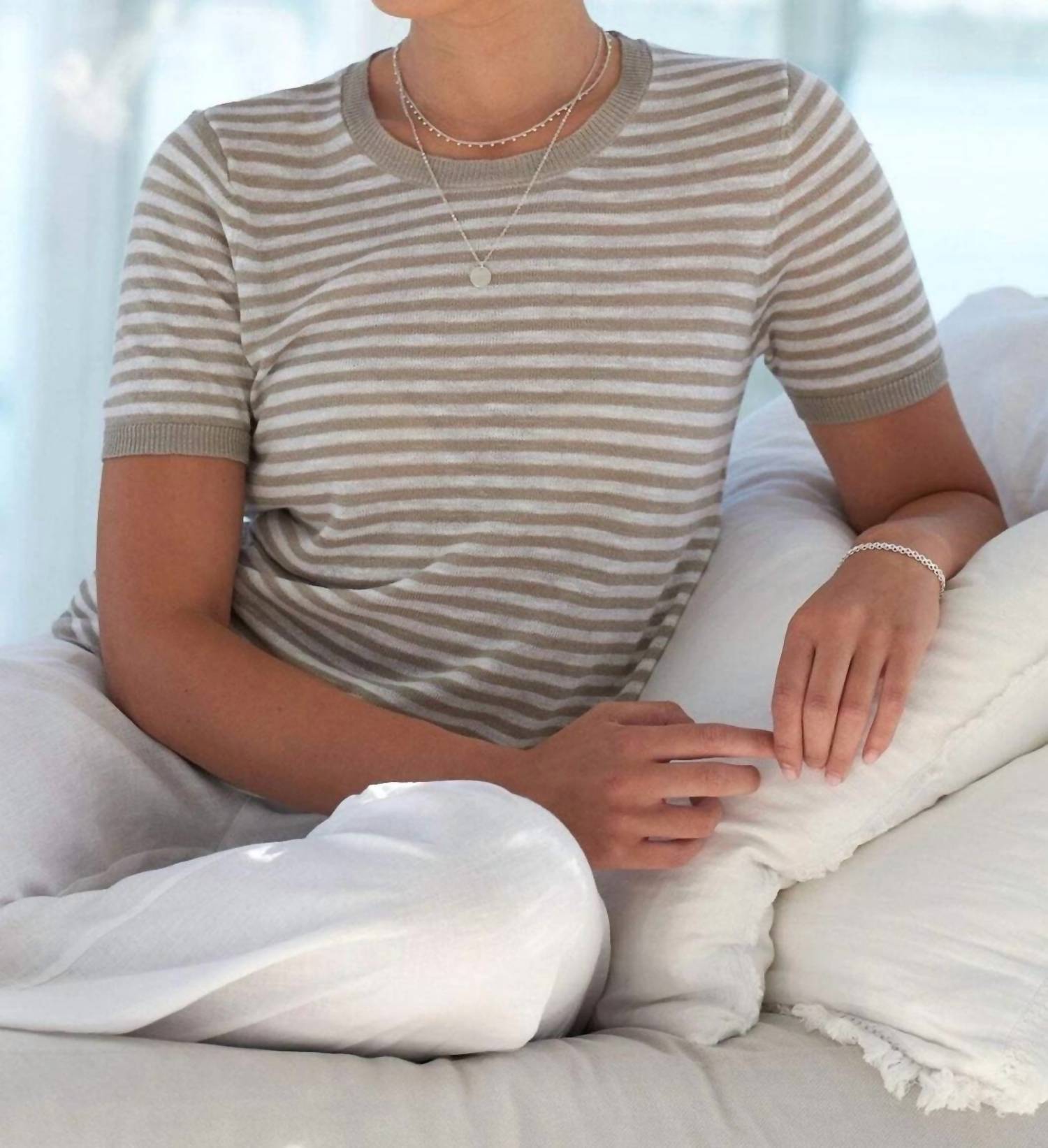 Foil - Why Knot Stripe Top