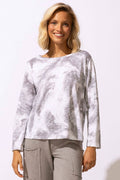 Habitat - Peruvian Cotton Ocean Marble Hi-lo Tee Top