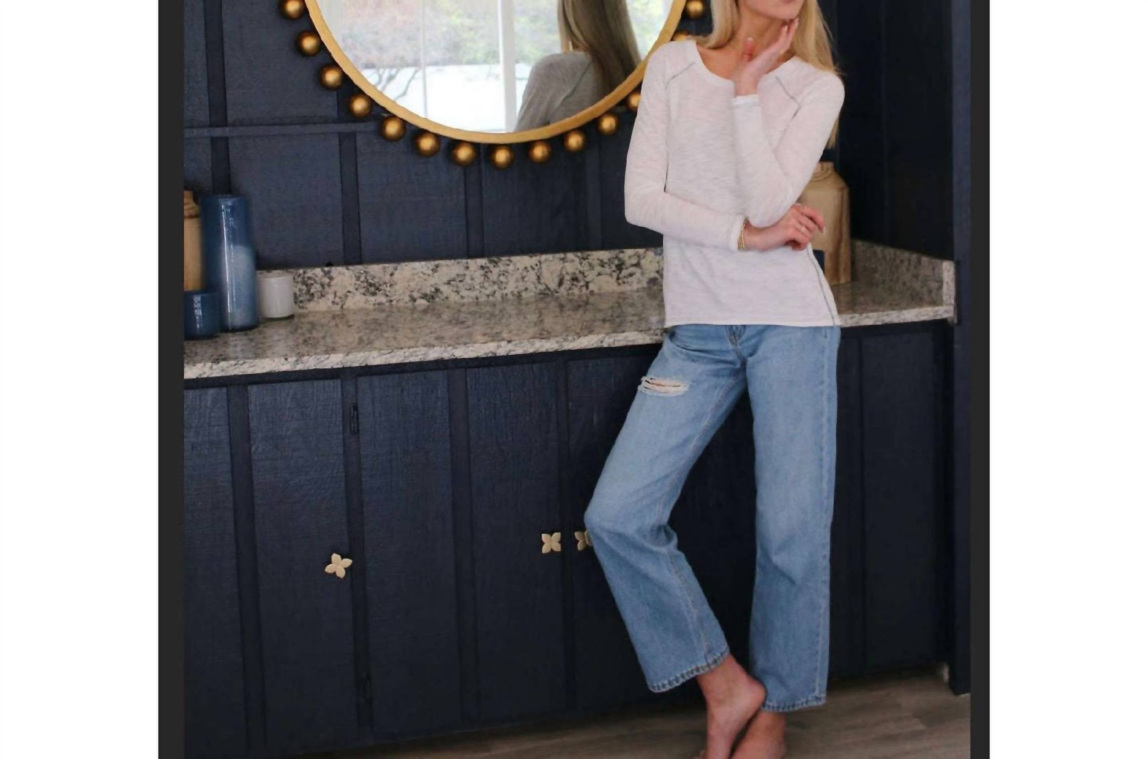 Erin Gray - Raglan Long Sleeve Crew Top