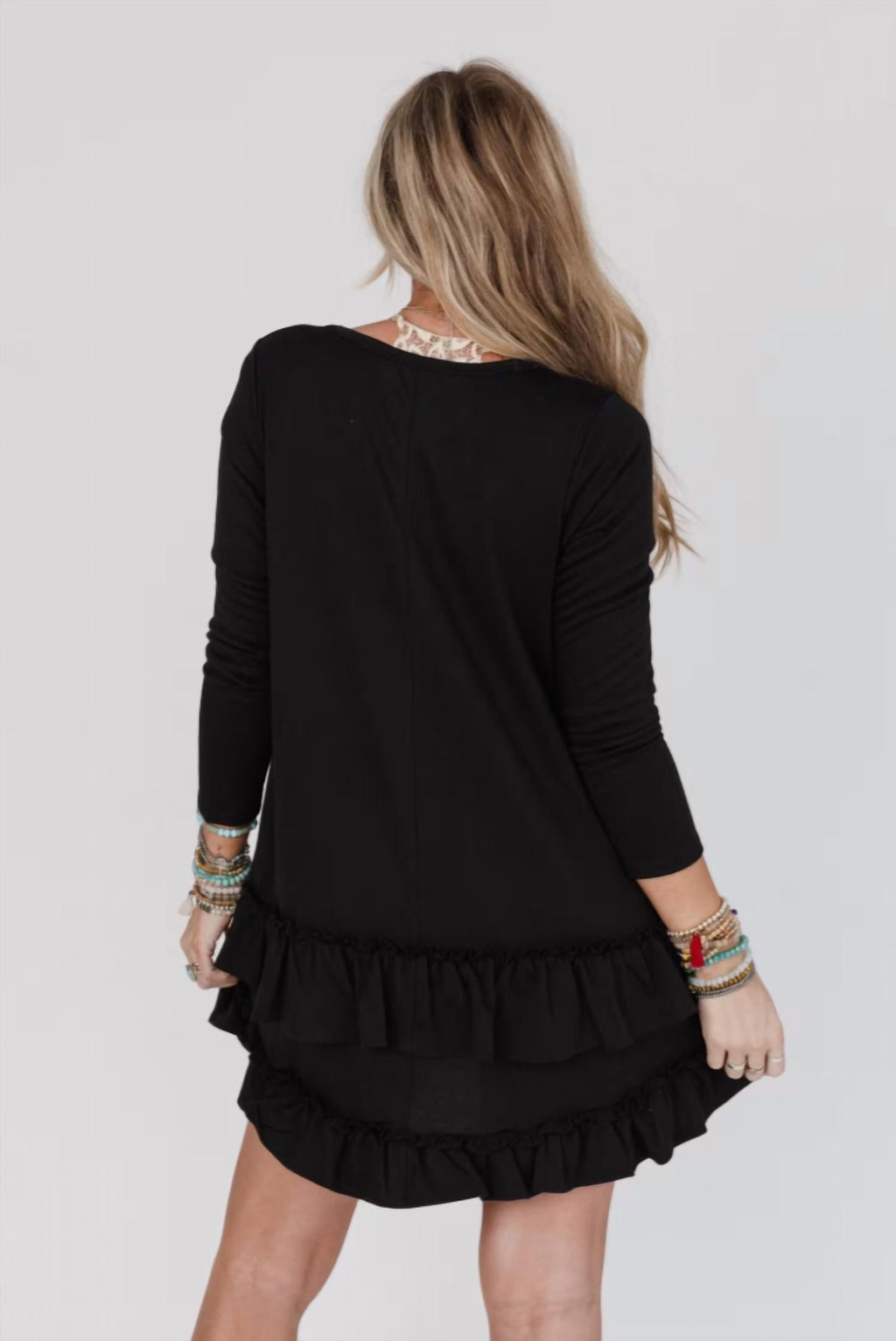 Three Bird Nest - Constance Ruffle Hem Dress