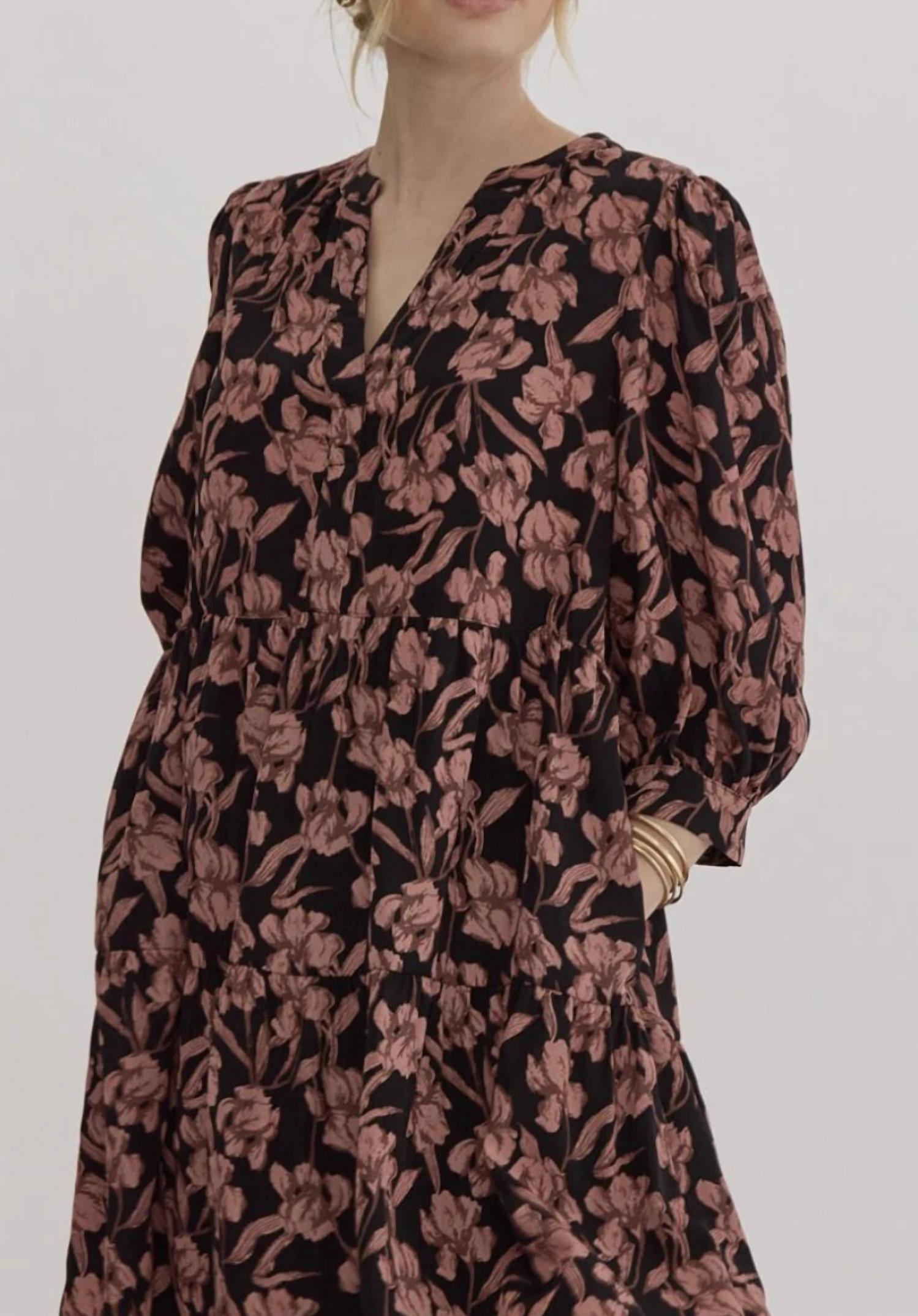 Entro - Wild Rosette Floral Mini Dress
