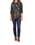 Jess & Jane - Whitney Mineral Washed Dolman Sleeve Cotton Top