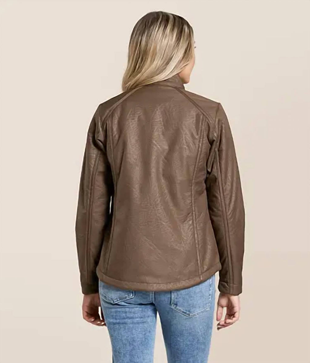 Ariat - Softshell Faux Leather Jacket