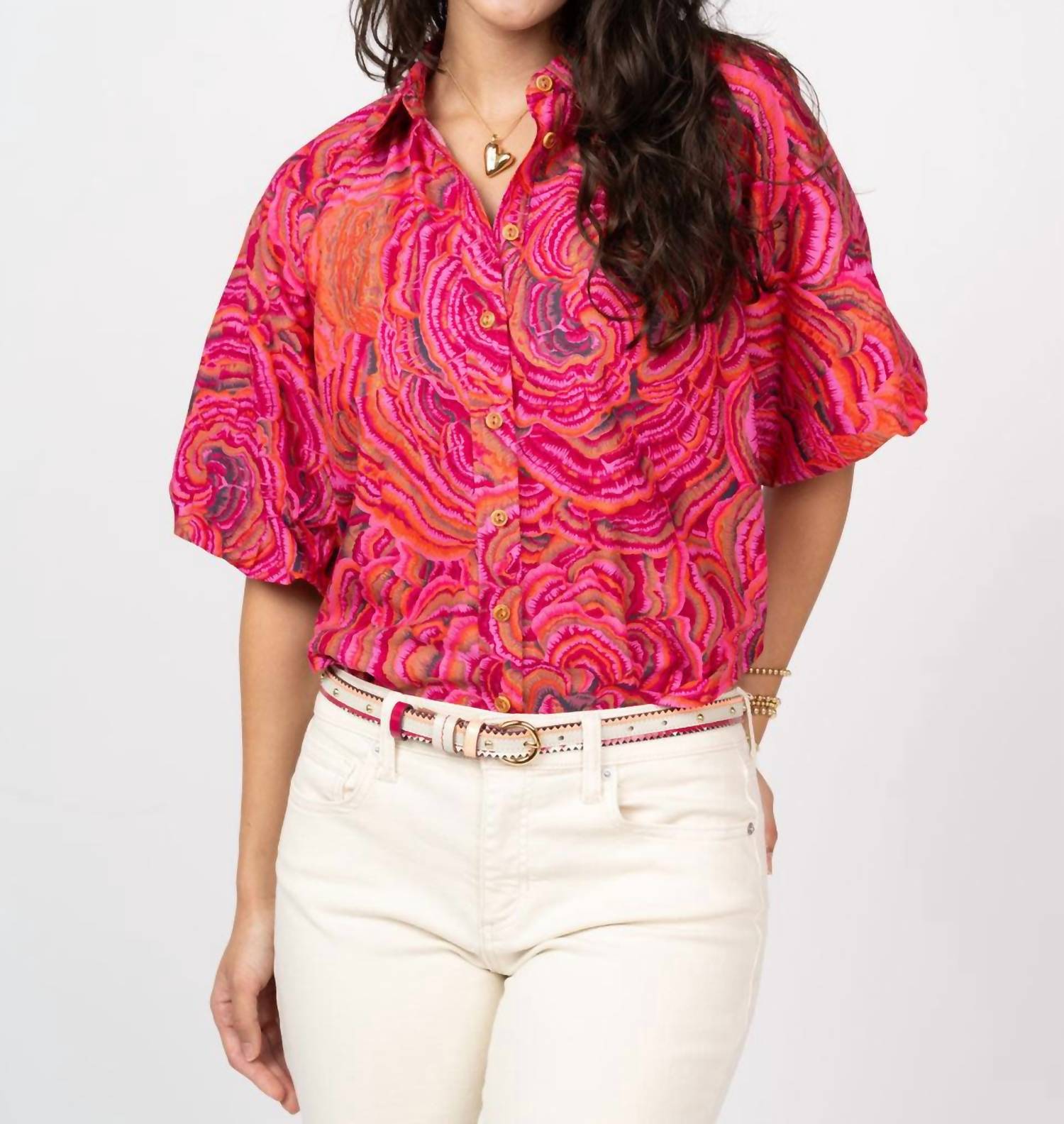 Ivy Jane - Pouf Sleeve Campshirt