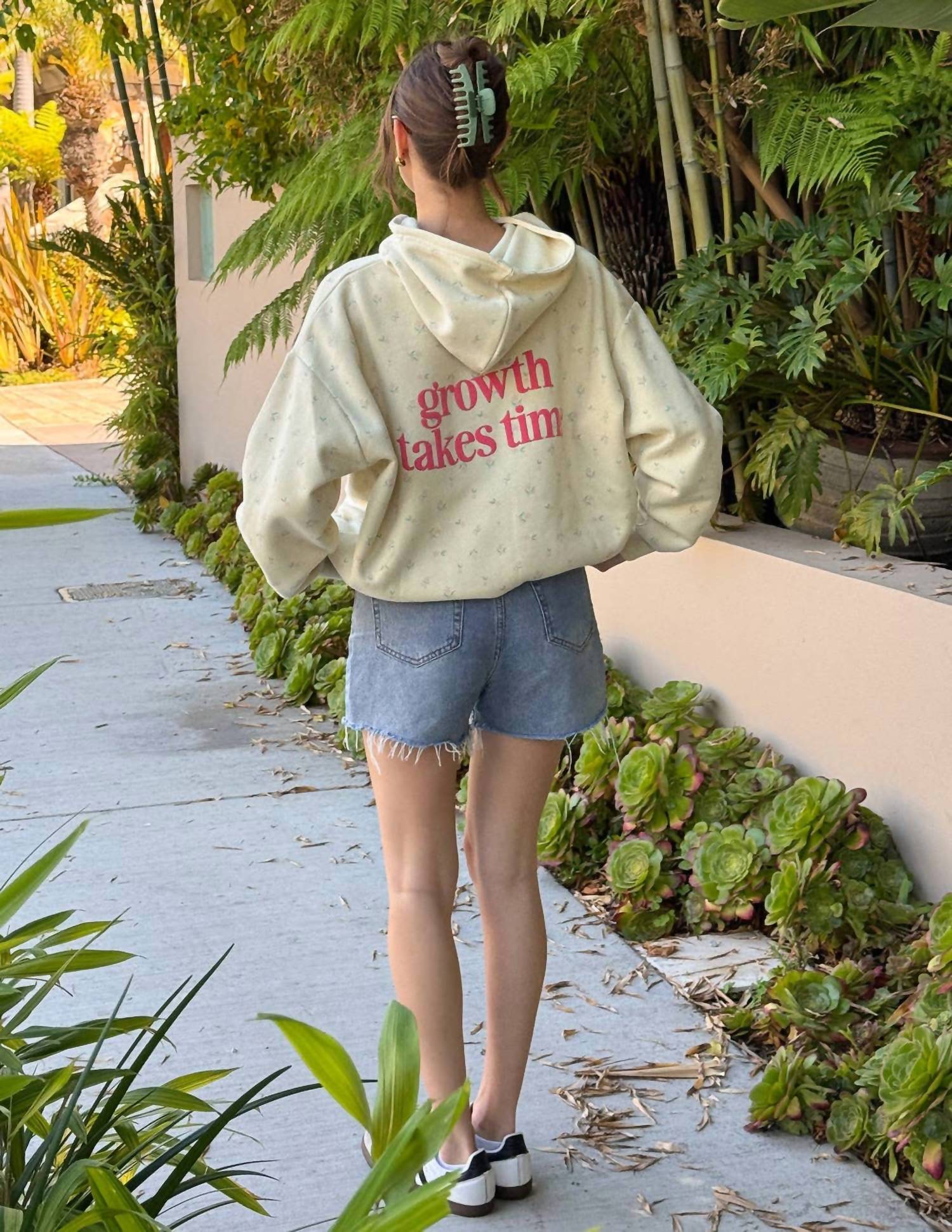 Elevated Faith - Unisex - Growth Takes Time Allover Floral Hoodie