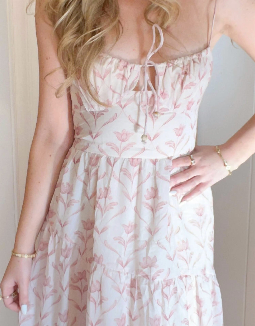 Storia - Floral Tie Maxi Dress