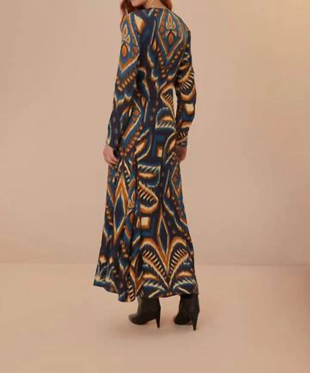 Farm Rio - Pineapple Ikat Midi Dress