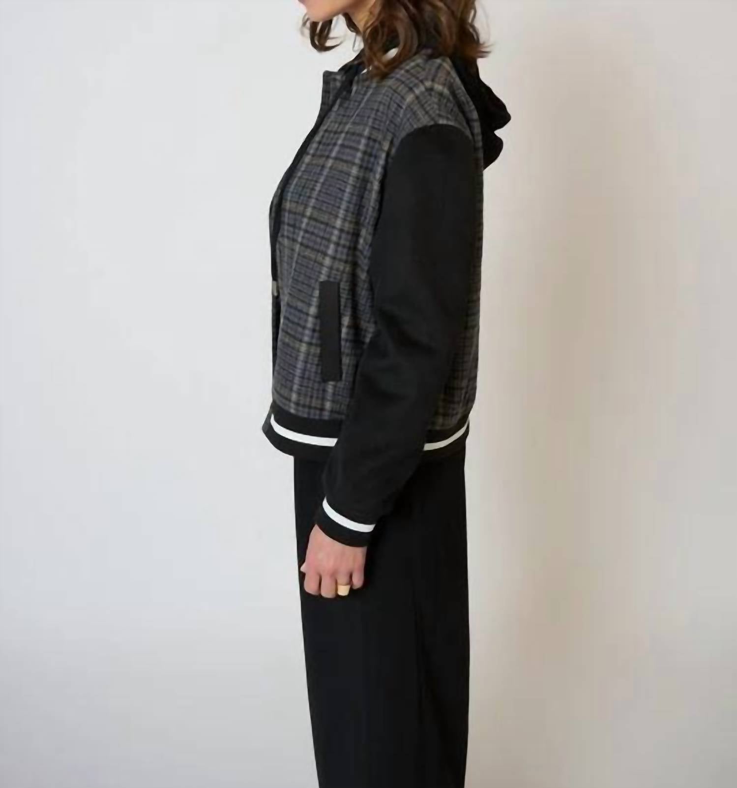 Central Park West - Billie Plaid Bomber Jacket