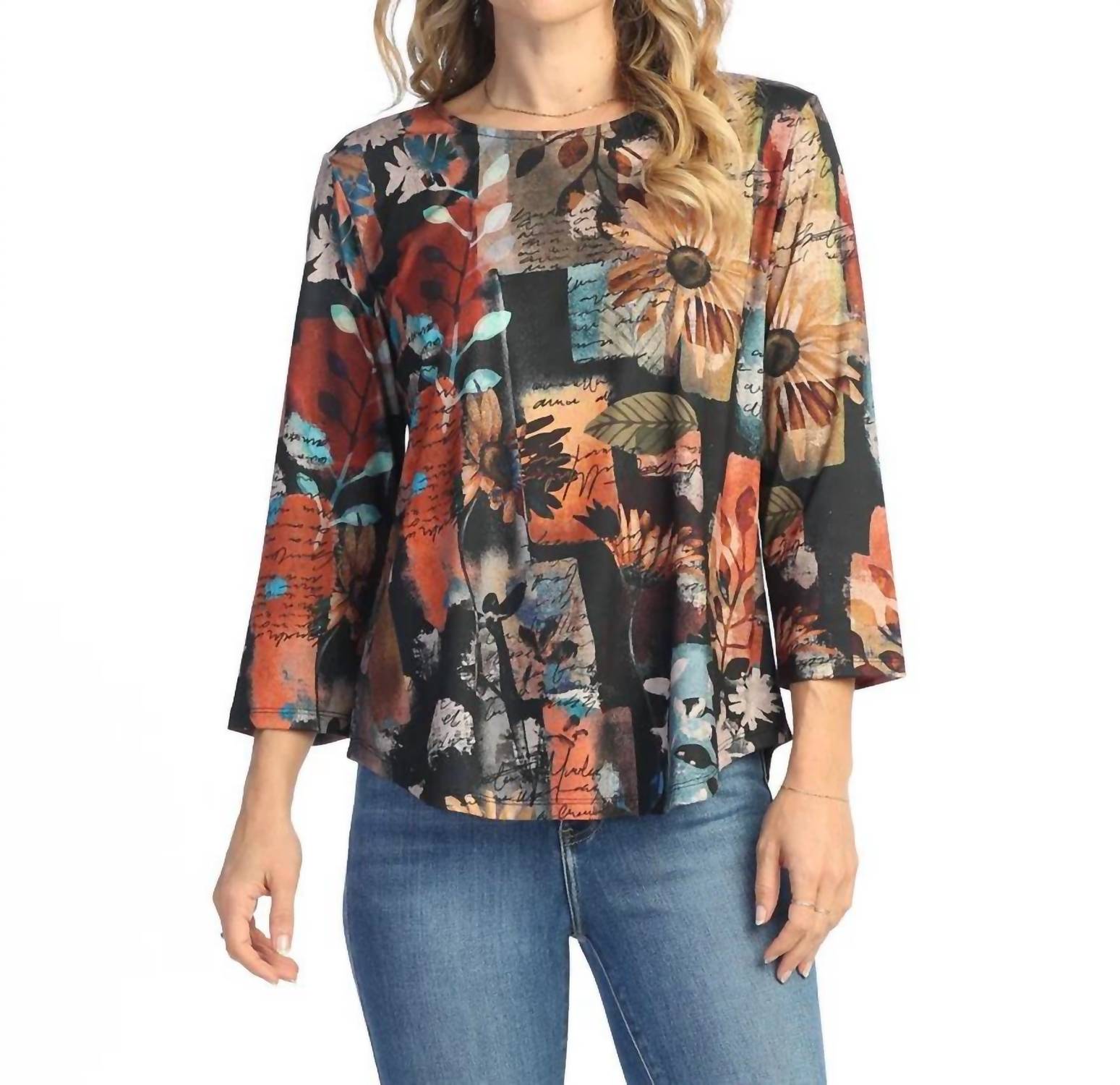 Jess & Jane - Lisa Soft Touch Round Hem Top