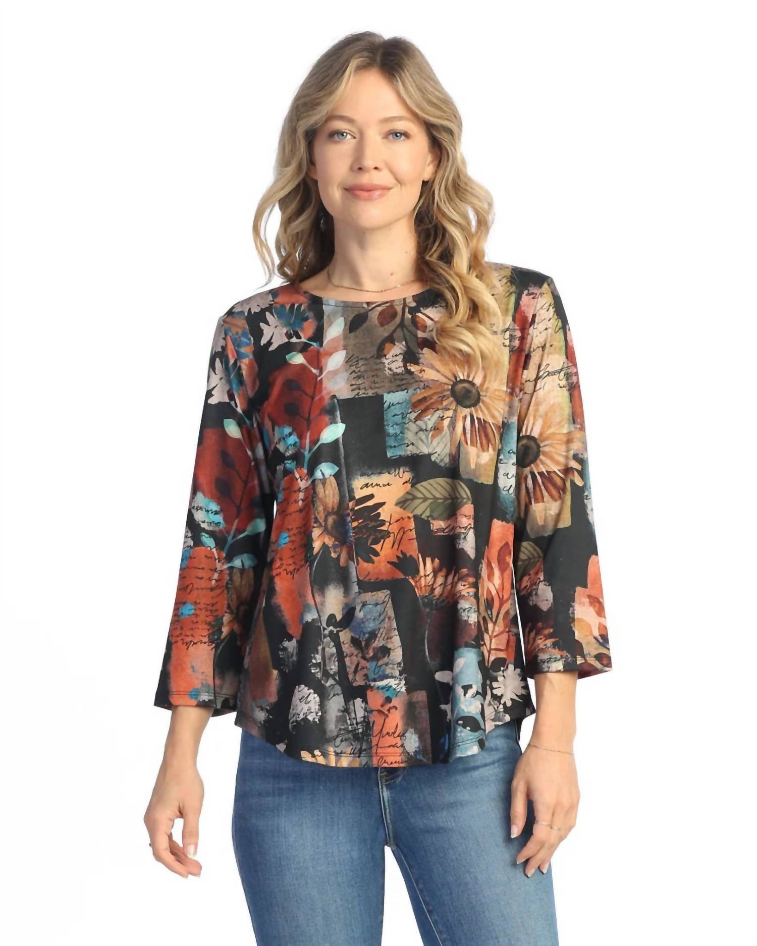Jess & Jane - Lisa Soft Touch Round Hem Top