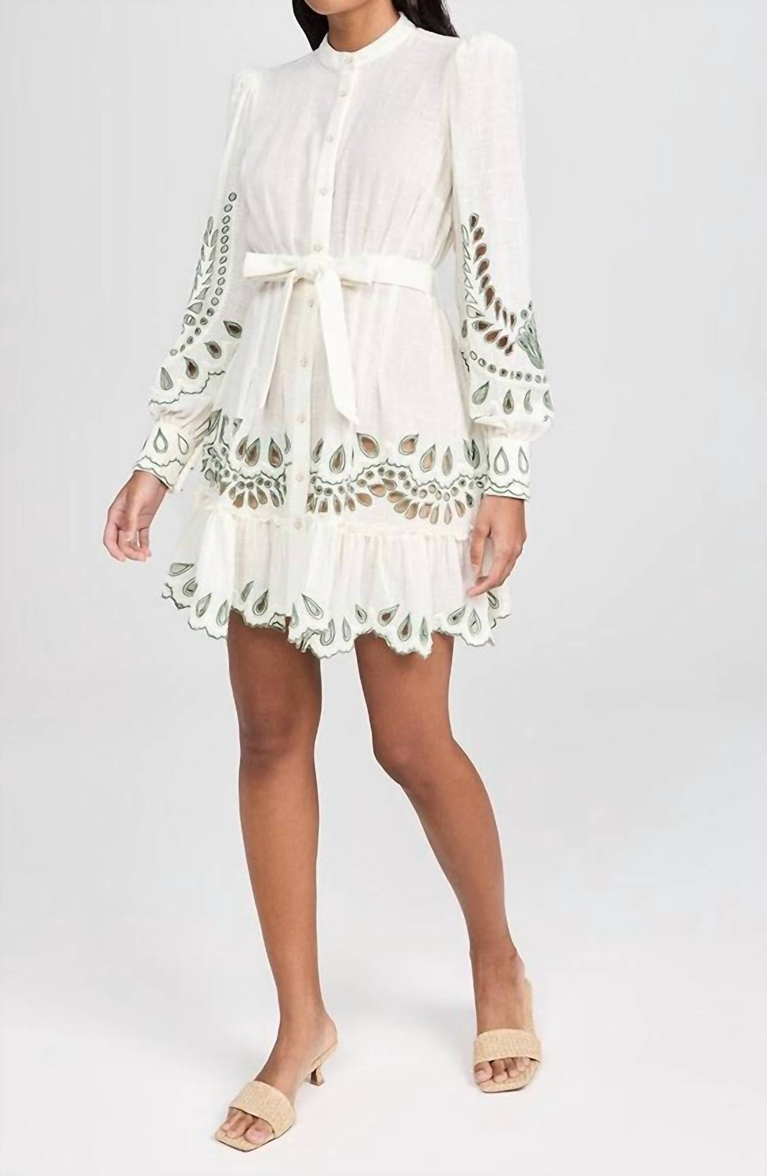 Hemant & Nandita - Alya Short Dress With Belt
