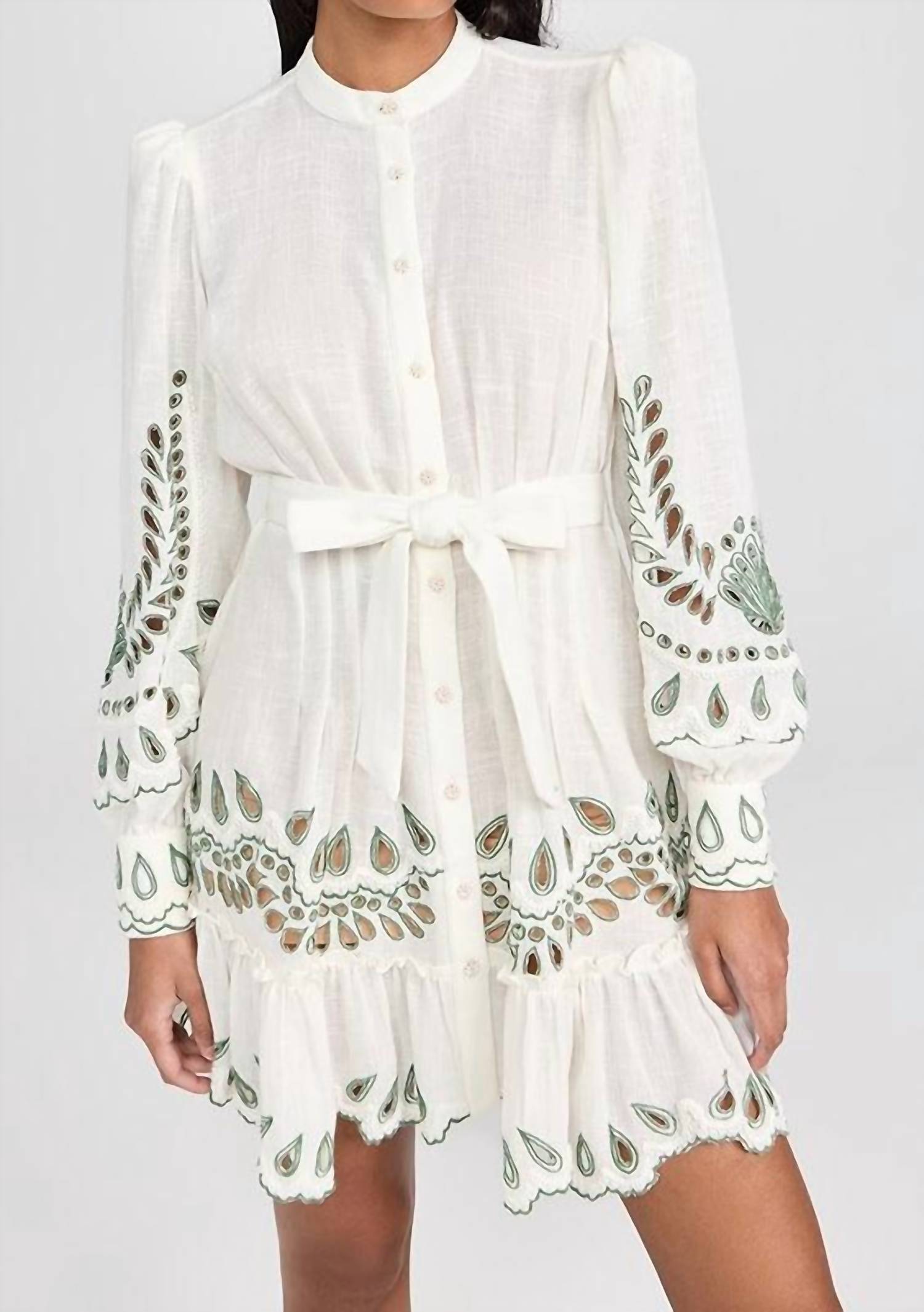 Hemant & Nandita - Alya Short Dress With Belt