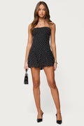 Ariah Polka Dot Chiffon Mini Dress