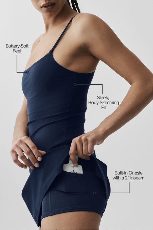 Alosoft Encore Tennis Dress - Navy