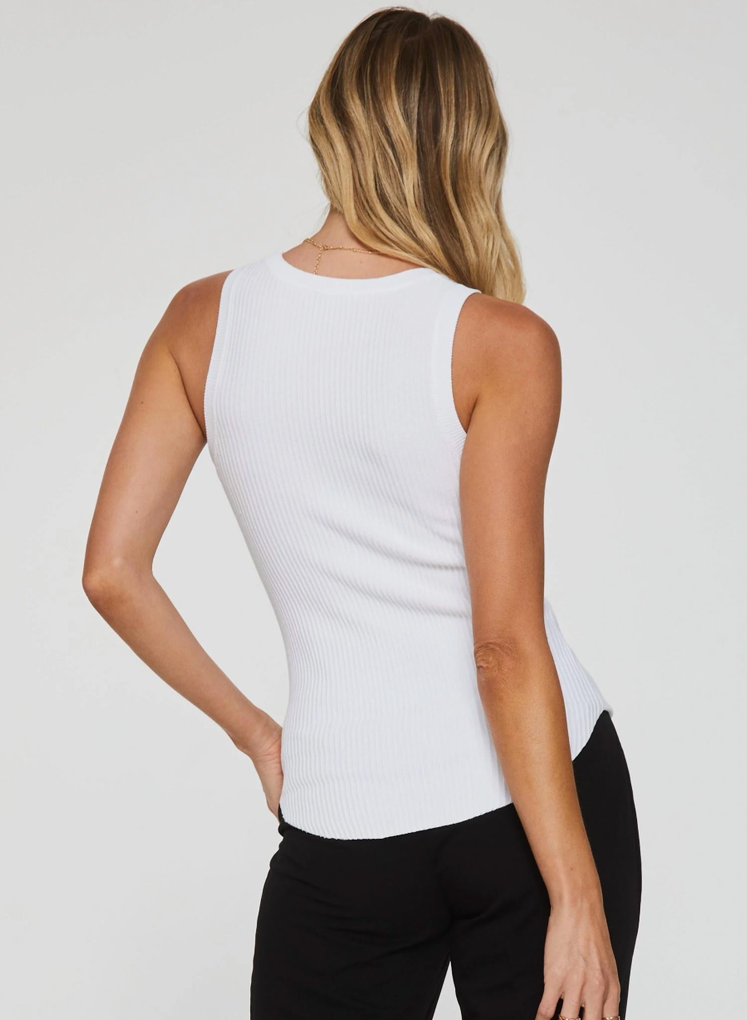 Another Love - Cora High Neck Rib Tank