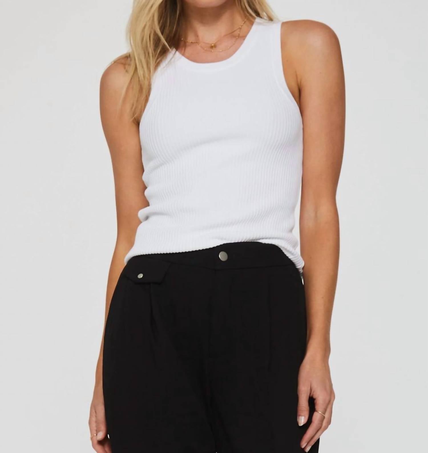 Another Love - Cora High Neck Rib Tank