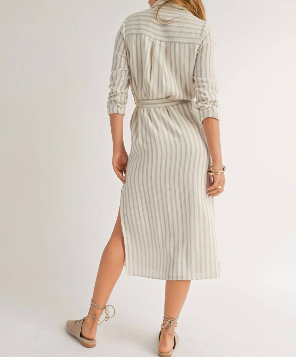 Sage The Label - Sea Stripes Shirt Dress