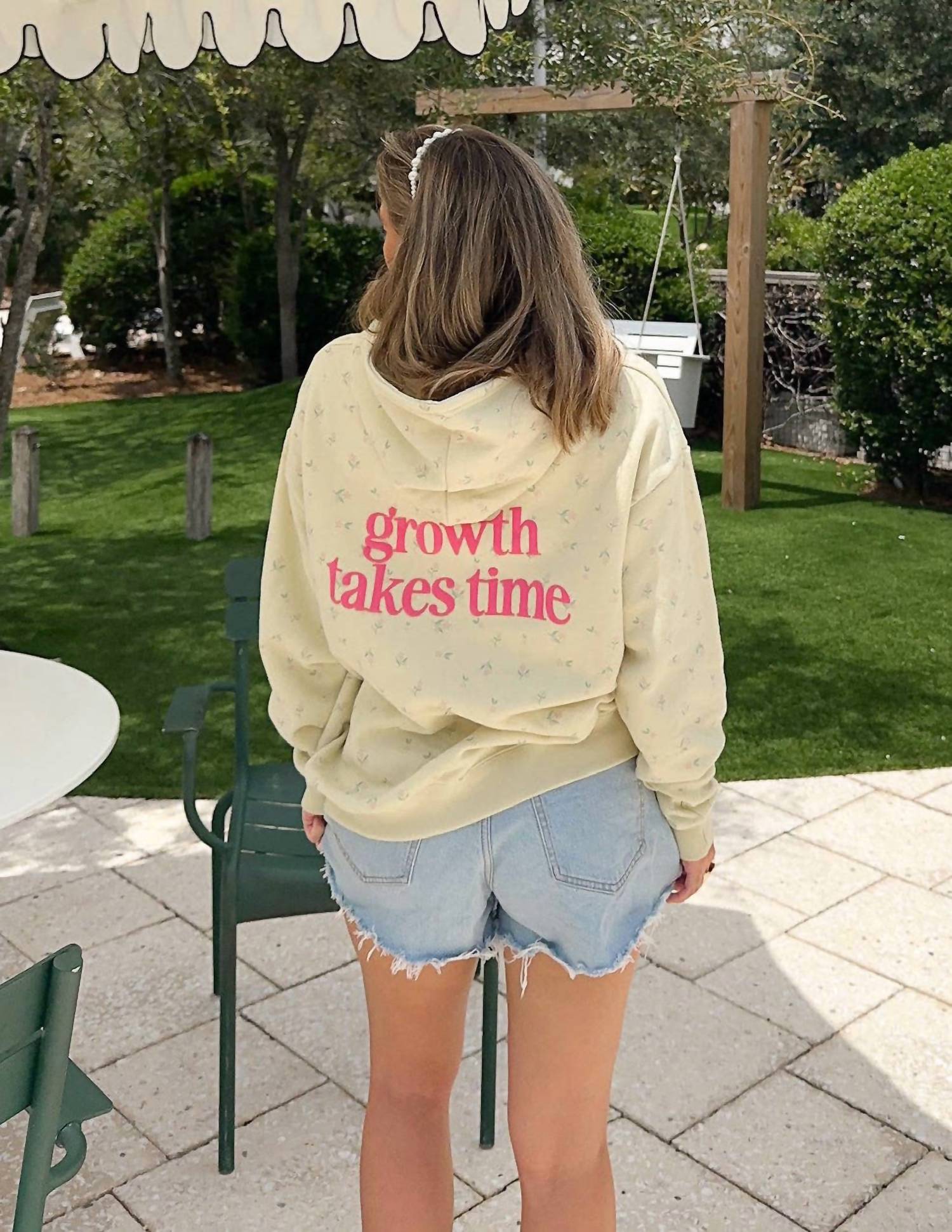 Elevated Faith - Unisex - Growth Takes Time Allover Floral Hoodie