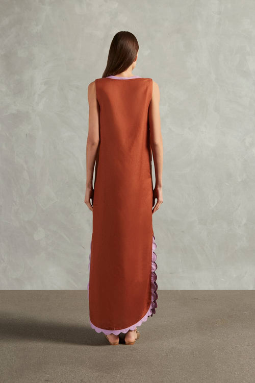 Adriana Degreas - Appliqu¨¦ Sleeveless Tunic Maxi Dress
