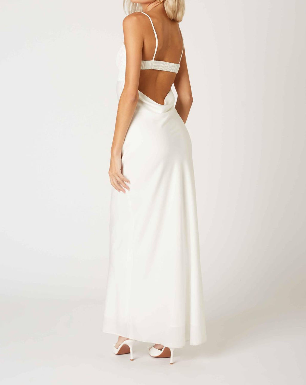 Cotton Candy La - Hannah Milkmaid Slip Maxi Formal Dress
