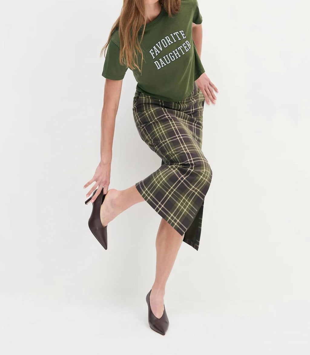 Favorite Daughter - Cropped Collegiate Tee