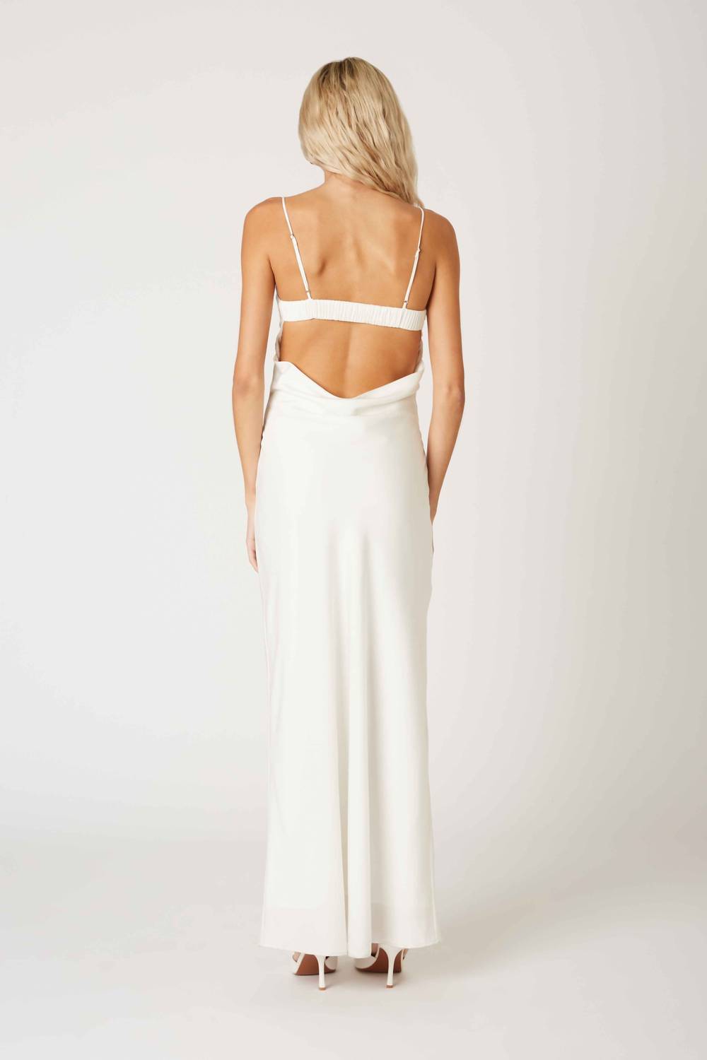 Cotton Candy La - Hannah Milkmaid Slip Maxi Formal Dress