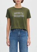 Favorite Daughter - Cropped Collegiate Tee