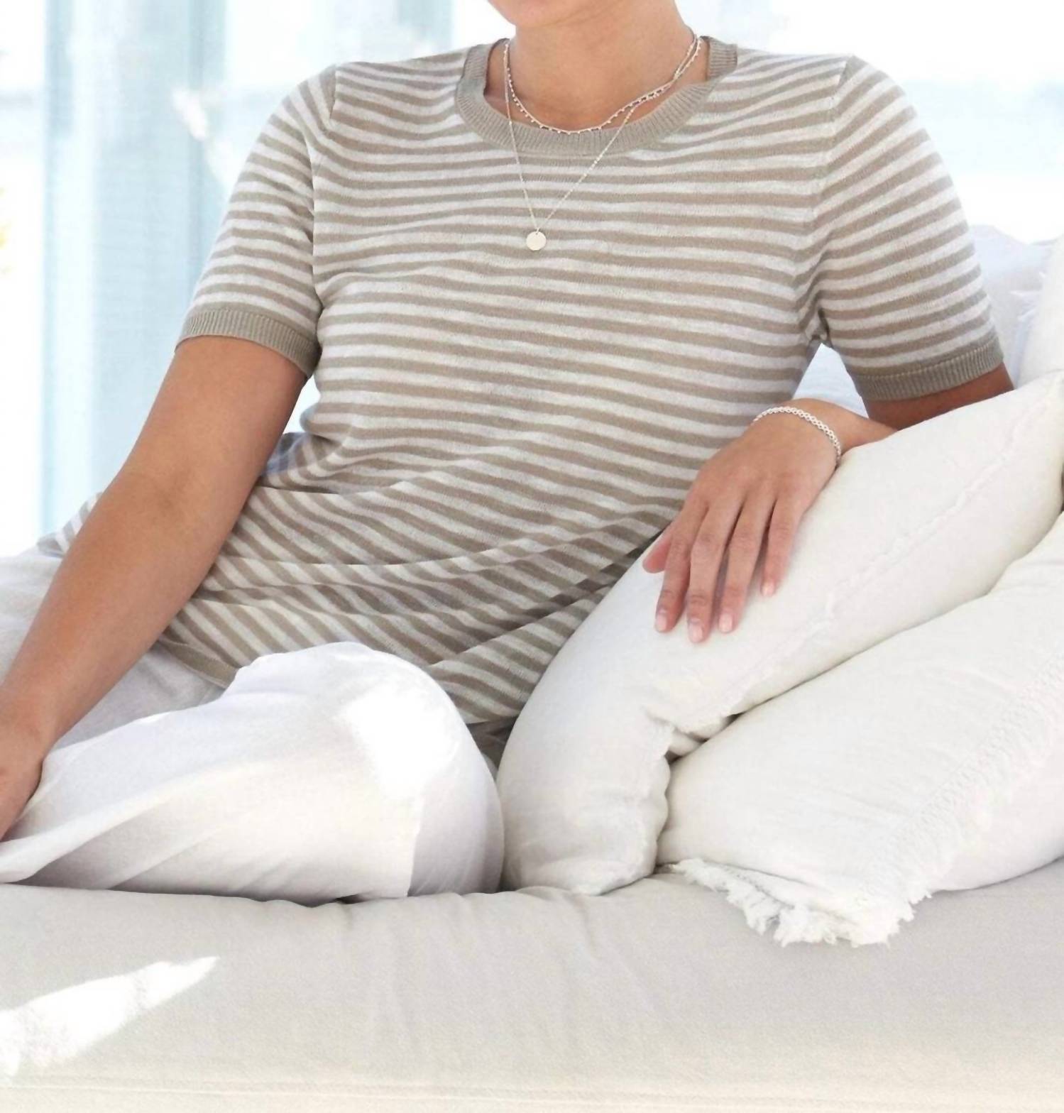 Foil - Why Knot Stripe Top