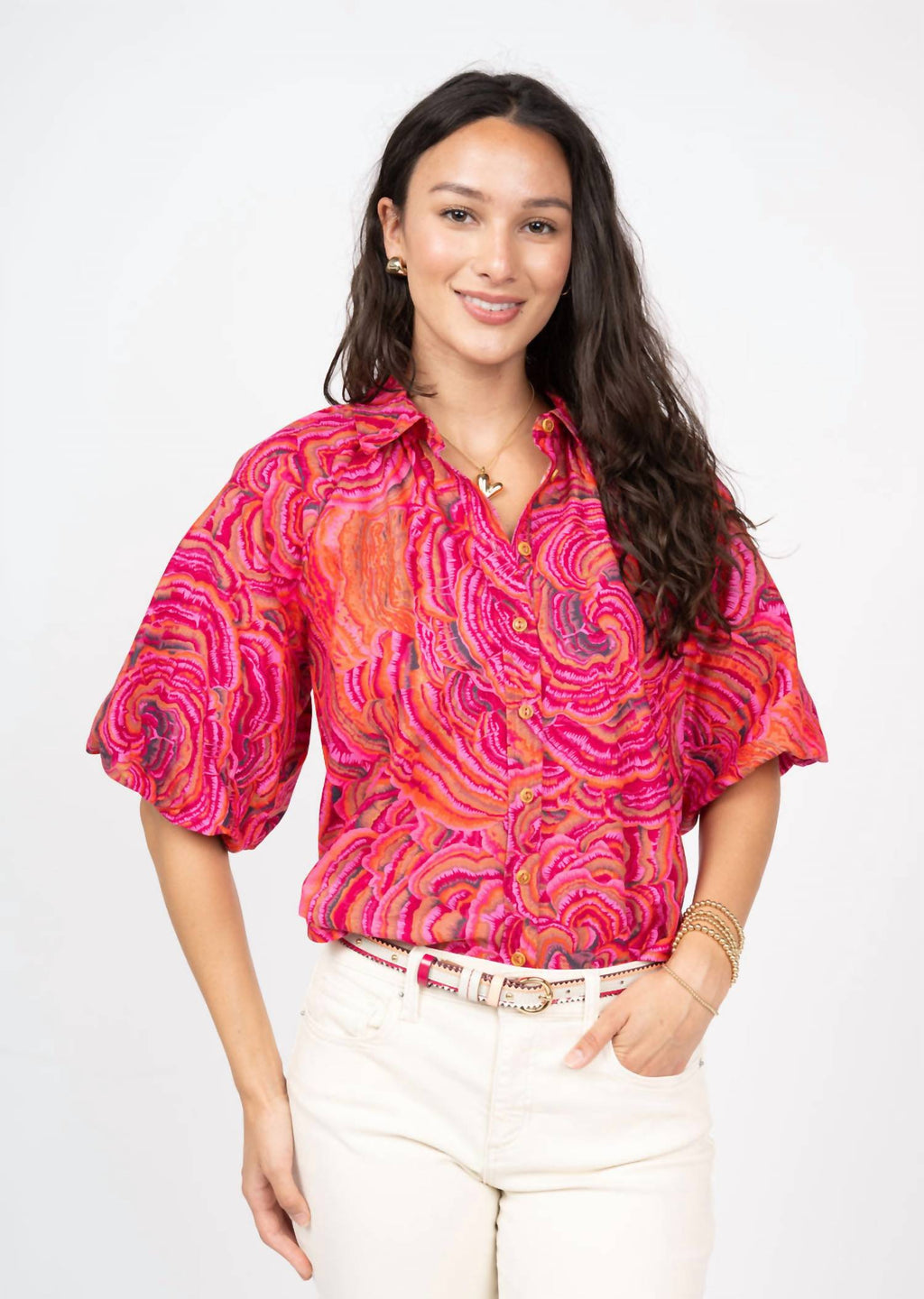 Ivy Jane - Pouf Sleeve Campshirt