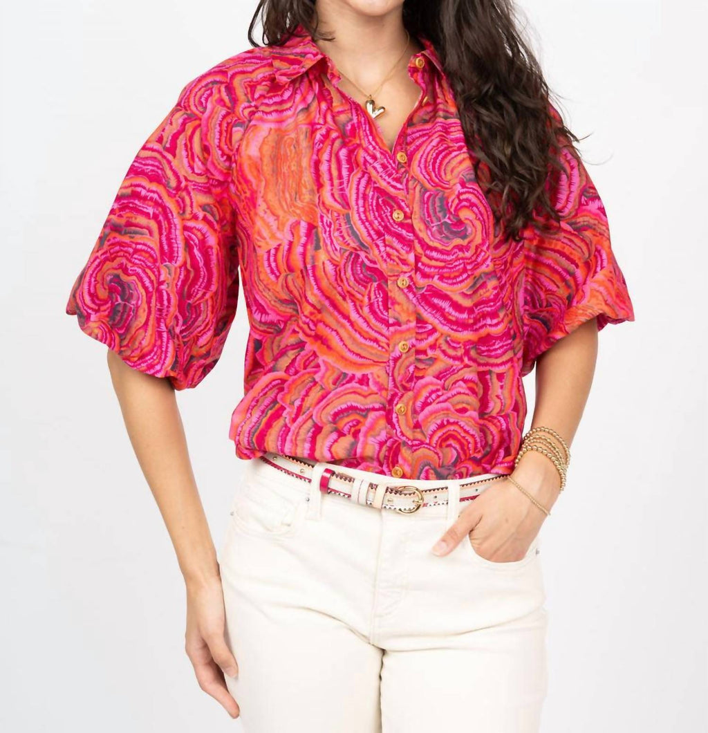 Ivy Jane - Pouf Sleeve Campshirt