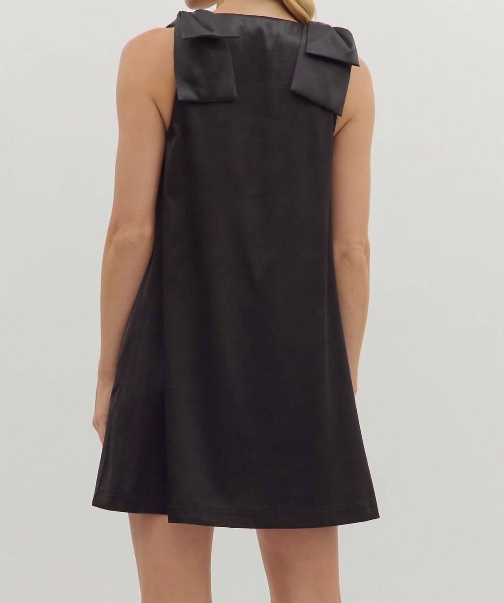 Entro - E Bow Shoulder Mini Dress