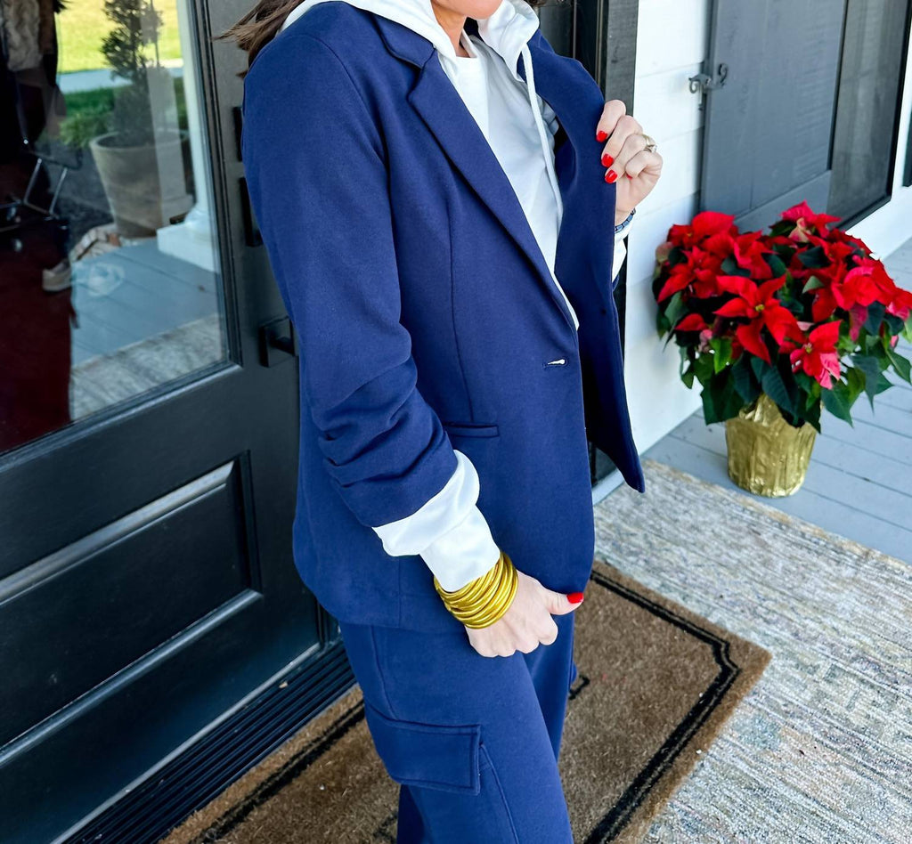 Risen - Terry Blazer And Pant Set