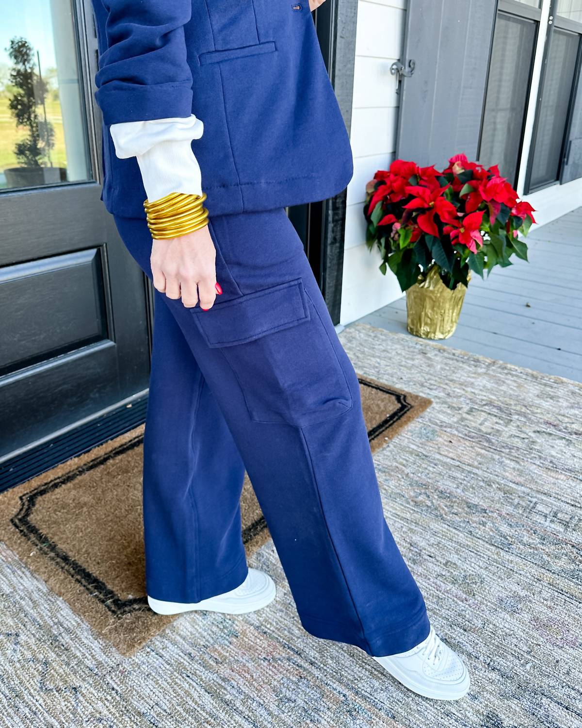 Risen - Terry Blazer And Pant Set