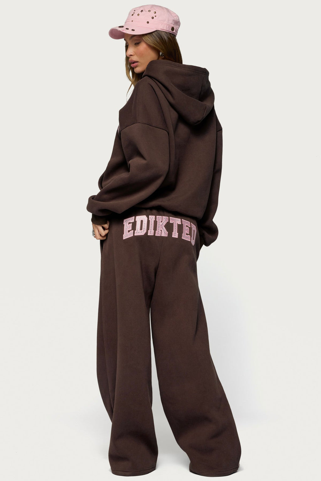 Edikted Glow Rhinestone Hoodie