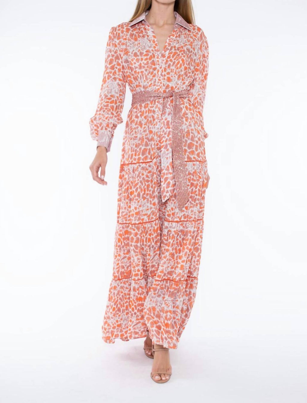 Taj By Sabrina Crippa - Daphys Combo Skin Maxi Dress