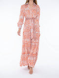 Taj By Sabrina Crippa - Daphys Combo Skin Maxi Dress