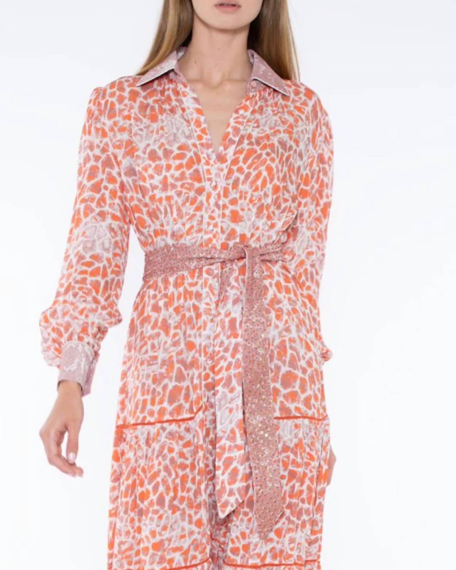 Taj By Sabrina Crippa - Daphys Combo Skin Maxi Dress